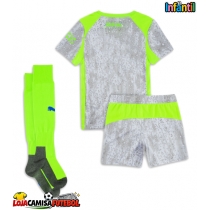 Camisa de Futebol Manchester City Equipamento Alternativo Infantil 2025-26 Manga Curta (+ Calças curtas)